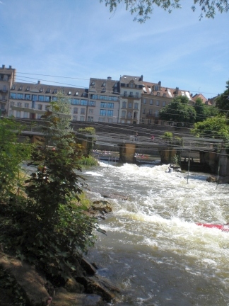 Log flume, Metz, France